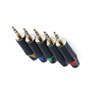 Tekli chapado en oro RCA Audio Video cabeza altavoz amplificador AV cableado enchufe solo Cable doble canal adaptador macho conector RCA - Product Image 1