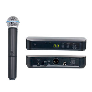 BLX24 betakaraoke 2 kanal kardioid dinamik vokal mikrofon UHF sistemi kiti Karaoke sahne performansı için kablosuz el mikrofon - Product Image 6