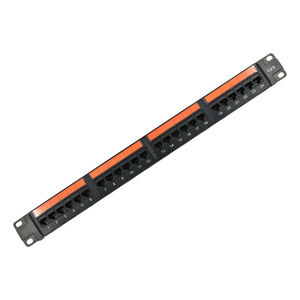 24 puertos Cat6 Patch Panel RJ45 Link Suministro directo del fabricante Piezas de telecomunicaciones para uso en rack - Product Image 3