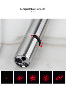Puntatore Laser giocattolo interattivo per gatti con ricarica USB con 5 modelli a lungo raggio e 3 modalità giocattolo per cani da addestramento - Product Image 6
