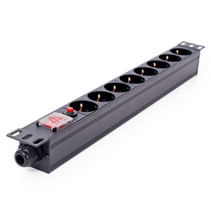 Guscio in lega di alluminio 19 "1U unità di distribuzione di potenza 8 modi Germany Schuko Server PDU Socket - Product Image 2