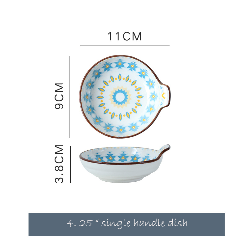 Plat simple de la poignée 4.25 inch