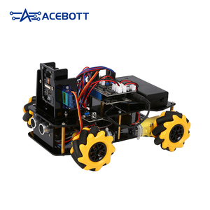ACEBOTT ESP32 IoT WiFi Rueda Programable Evitación de obstáculos Seguimiento Codificación de arañazos Arrancador Robot inteligente Kit de coche para Arduino