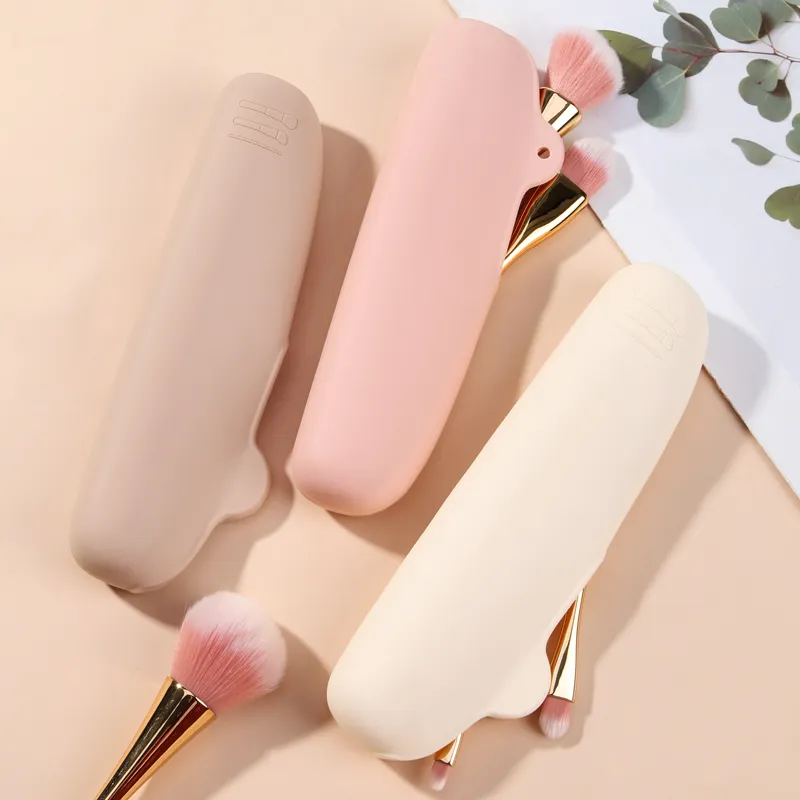 Tùy chỉnh make up Pouch bàn chải Túi trường hợp Silicone trang điểm Túi mỹ phẩm cho du lịch