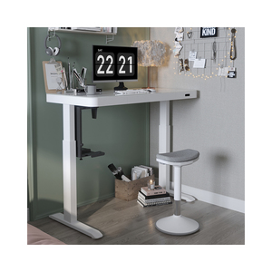 Popolare tavolo da tavolo in vetro temperato con supporto in altezza regolabile da tavolo per Computer con ricarica rapida e cassetto - Product Image 4