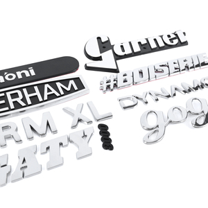 Làm cho xe của riêng bạn biểu tượng tùy chỉnh mạ điện ABS nhựa Chrome chữ xe biểu tượng dán với tự dính - Product Image 1