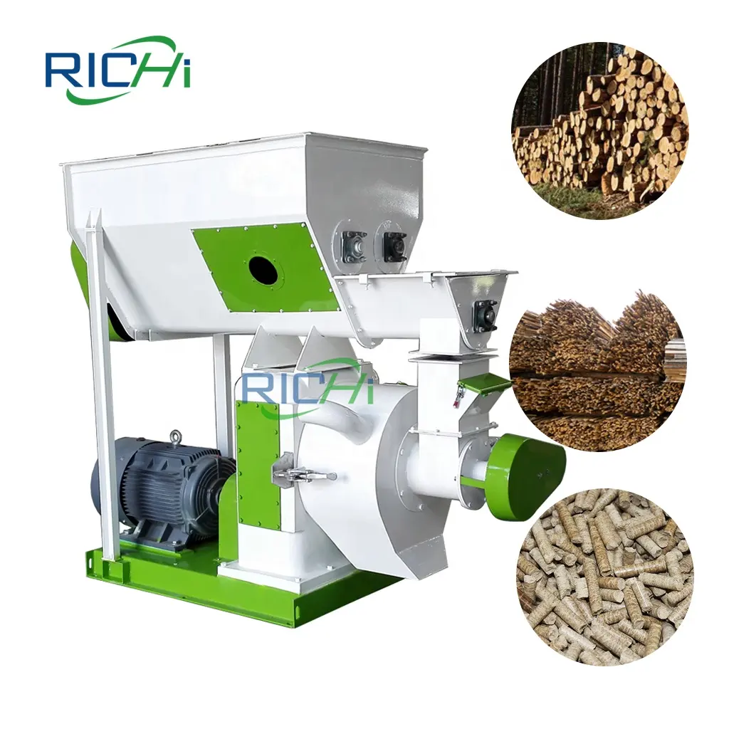 Máquina para fabricar pelotas de madeira e biocombustível industrializada 4-12 T/H para venda