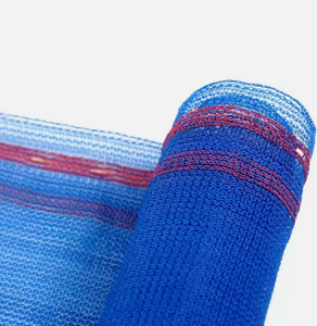 Costruzione durevole rete di sicurezza industria dell'edilizia ponteggio di protezione di rete di colore blu con colore rosso