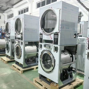 Saving Energy and Efficiency Coin/non-coin <strong>Operated</strong> and Laundromat Washing Machine Commercial Laundry Machine Stack Washer Dryer - Product Image 1