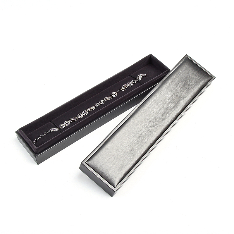 silver gray Long bracelet box