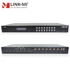 Conmutador de matriz HDMI 8x8 con audio SPDIF 4K60Hz IR RS232 IP o control de GUI Web compatible con 3D, matriz HDMI HDR10 - Product Image 1