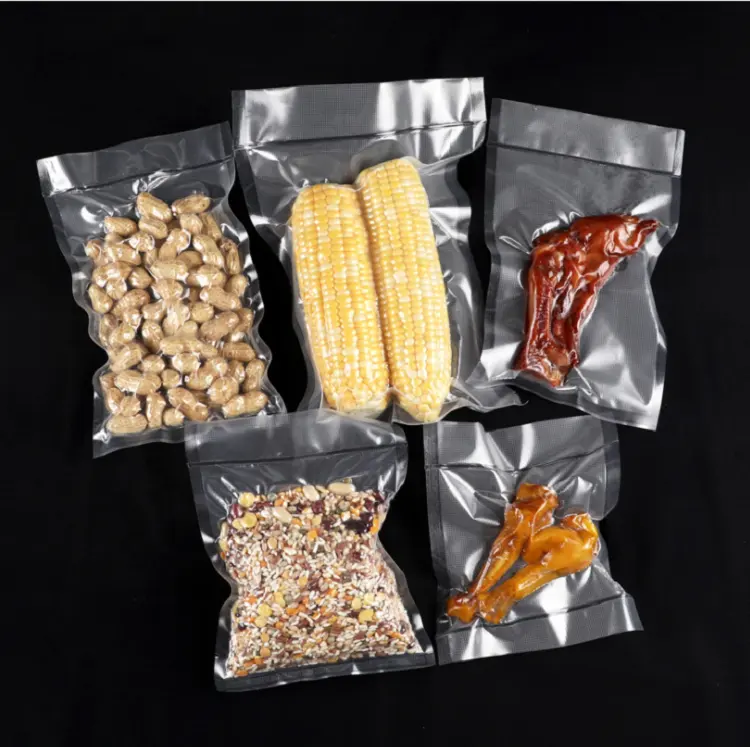 कस्टम पारदर्शी वैक्यूम मुंहतोड़ जवाब थैली सेक के लिए पैकेजिंग बैग खाद्य