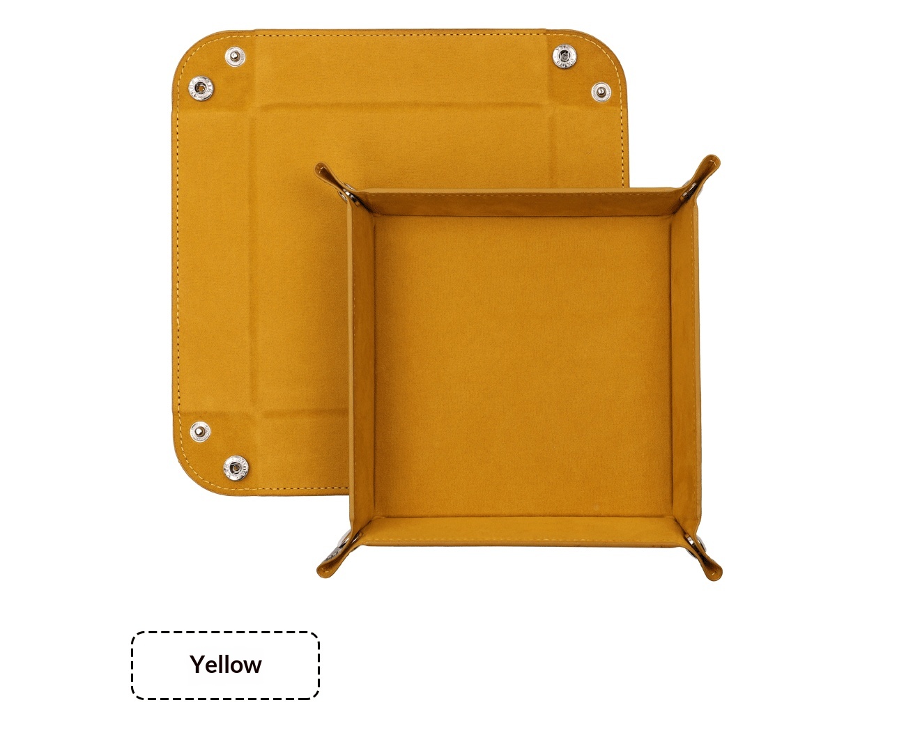 Cuadrado grande de terciopelo amarillo - 2222 cm