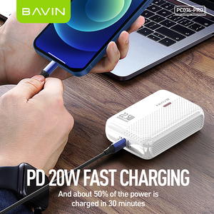 BAVIN Factory Customized Powerbank 10000mAh PD 20W Qi 3.0 Fast Charging <strong>10000</strong> Mah Power Bank PC076 <strong>Pro</strong> - Product Image 5