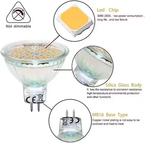 ไฟสปอตไลท์ LED 220V MR11 MR16 GU10 12V ขาแหล่งกำเนิดแสงสปอตไลท์ติดเพดานขนาดเล็ก - Product Image 2