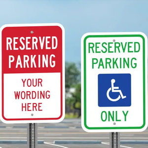 12 "x 18" tùy chỉnh dành riêng khách khuyết tật Nhà thờ xe điện không có bãi đậu xe và tài sản tư nhân không có biển báo đường - Product Image 4