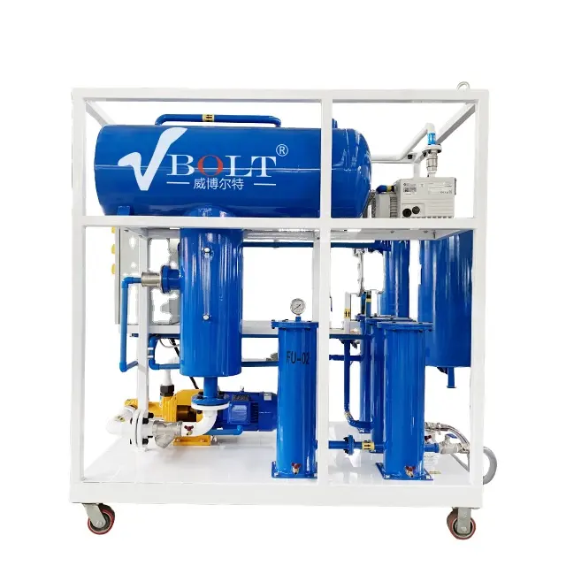 VBOLT-máquina purificadora de aceite, sistema de tratamiento de purificación de aceite lubricante usado