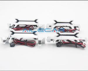 AILECAR LED X konsept far DRL X şekli LED melek göz mavi beyaz sarı kırmızı dört renk için opsiyonel - Product Image 4