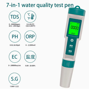 Pph/orp/ec/temp/s.g/tds ปากกาทดสอบคุณภาพน้ำแบบดิจิทัลปากกาทดสอบคุณภาพน้ำแบบ10 in 1ชุดทดสอบคุณภาพน้ำพร้อมราคาโรงงาน - Product Image 5