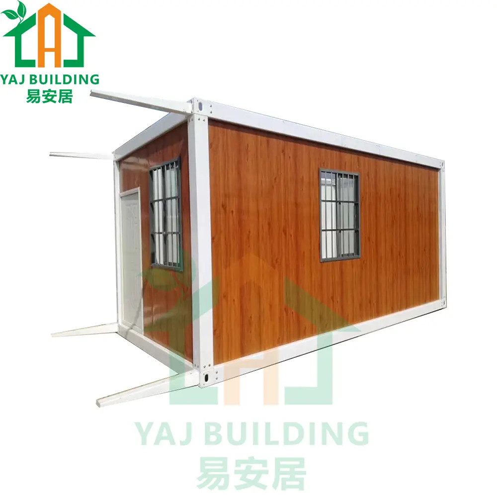 Galvanized Steel Structure Prefabricated House Workshop 20ft Shipping Container Cafe Shop Dormitory Frame Container House