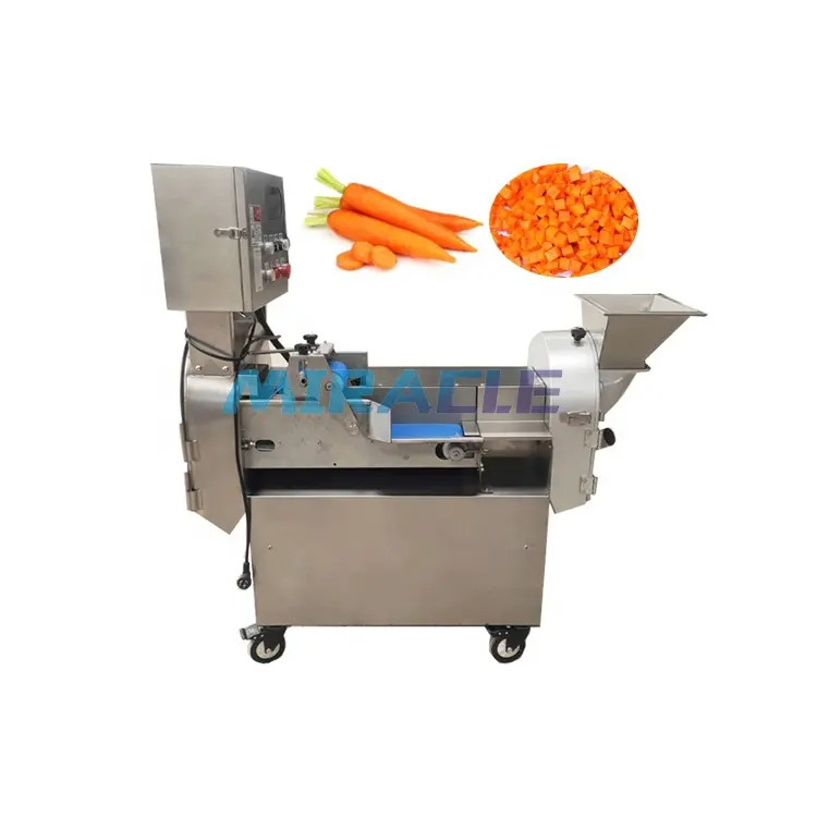 Satılık endüstriyel sebze doğrama makinesi Mango zar kesme makinesi salatalık Dicing makinesi