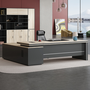 Colorido MFC multifuncional moderno Gerente de Oficina mesa de escritorio en forma de L madera ejecutivo CEO Boss Escritorio de oficina - Product Image 3