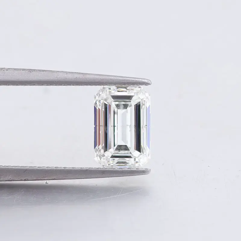 4.14 Ct Emerald Cut F Vs1 Diamond Ex Ex Lab Grown Polish Diamond In Cvd Type 2a With Great Look