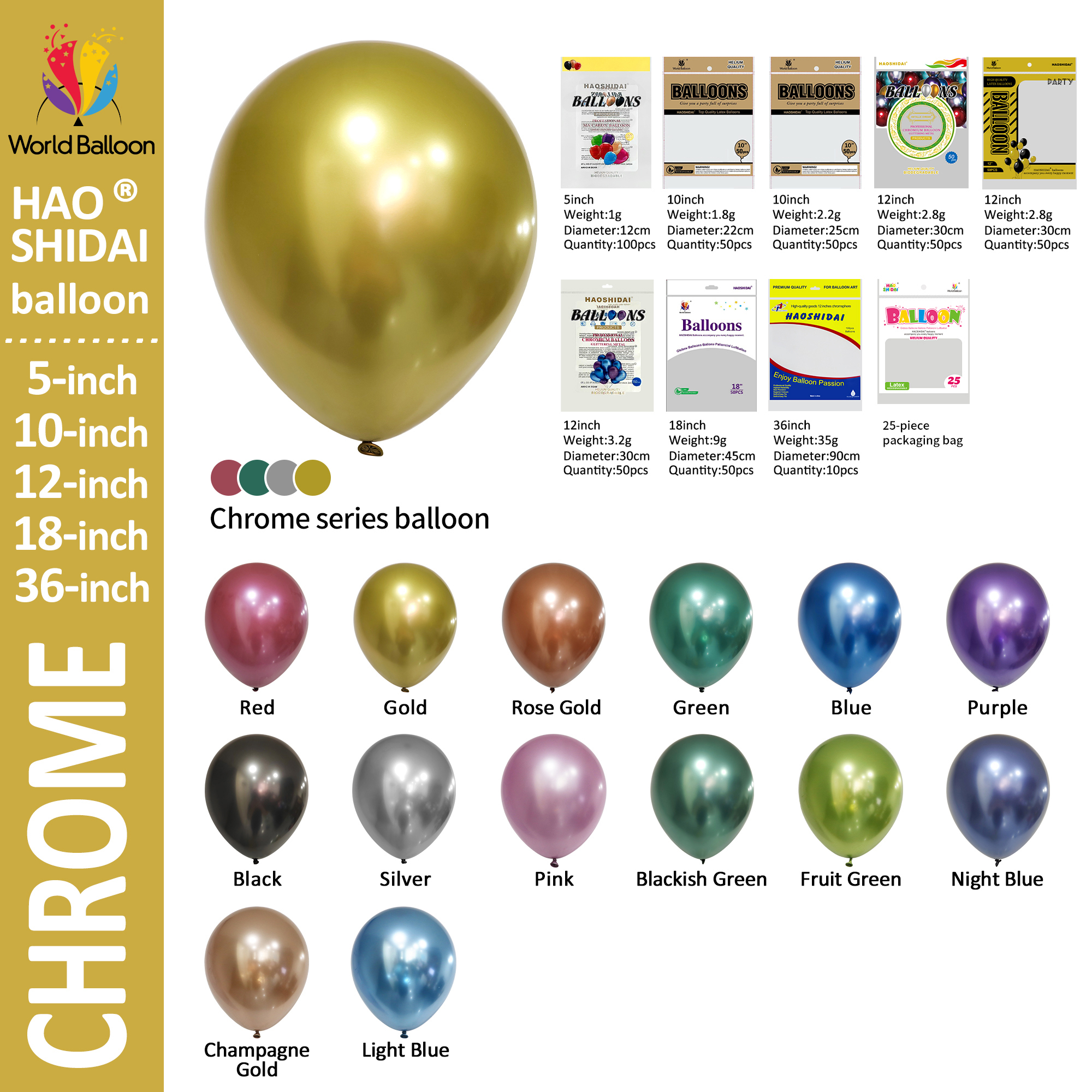 Palloncino cromato