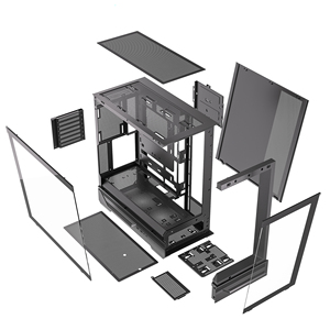 Yüksek performanslı kule oyun pc durumda hızlı ayrılabilir ATX bilgisayar oyun kasası - Product Image 6