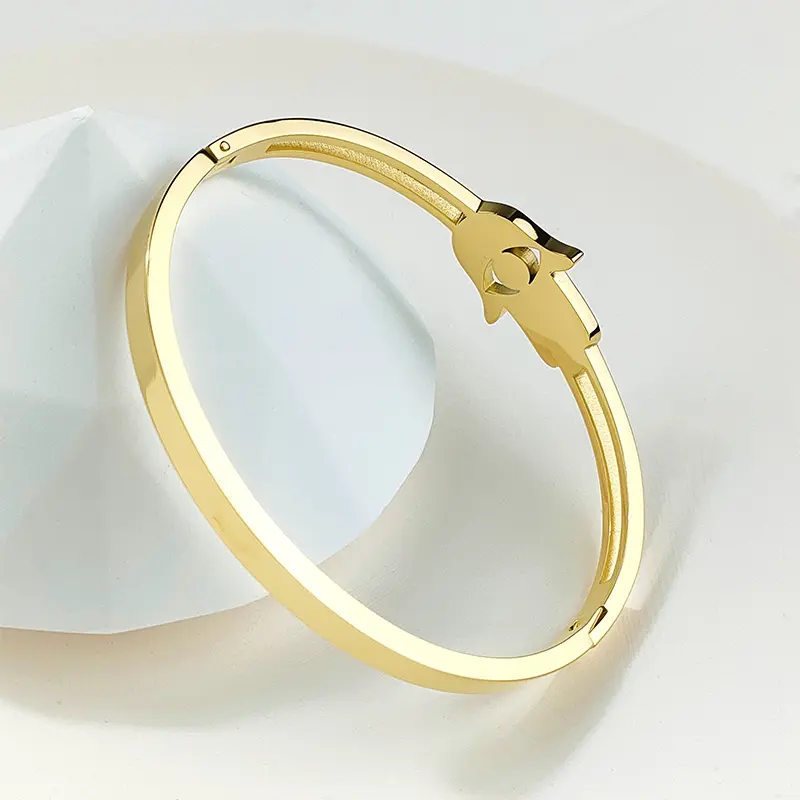 Di alta qualità gioielli di moda Fatima Blue eye bracciale TRENDY 18K placcato oro acciaio inossidabile braccialetto braccialetto