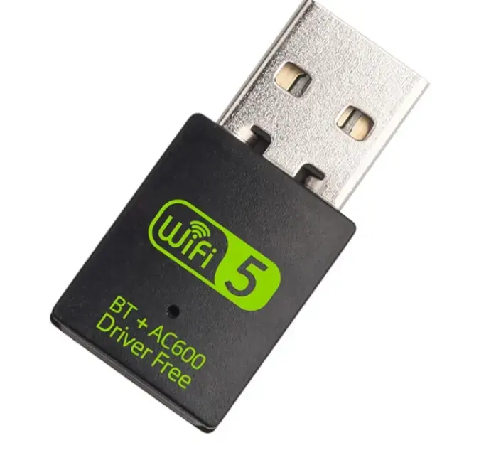 New arrivals USB 2.0 Wifi Adapter 600Mbps băng tần kép 2.4G/5G không dây wifi Dongle Card mạng