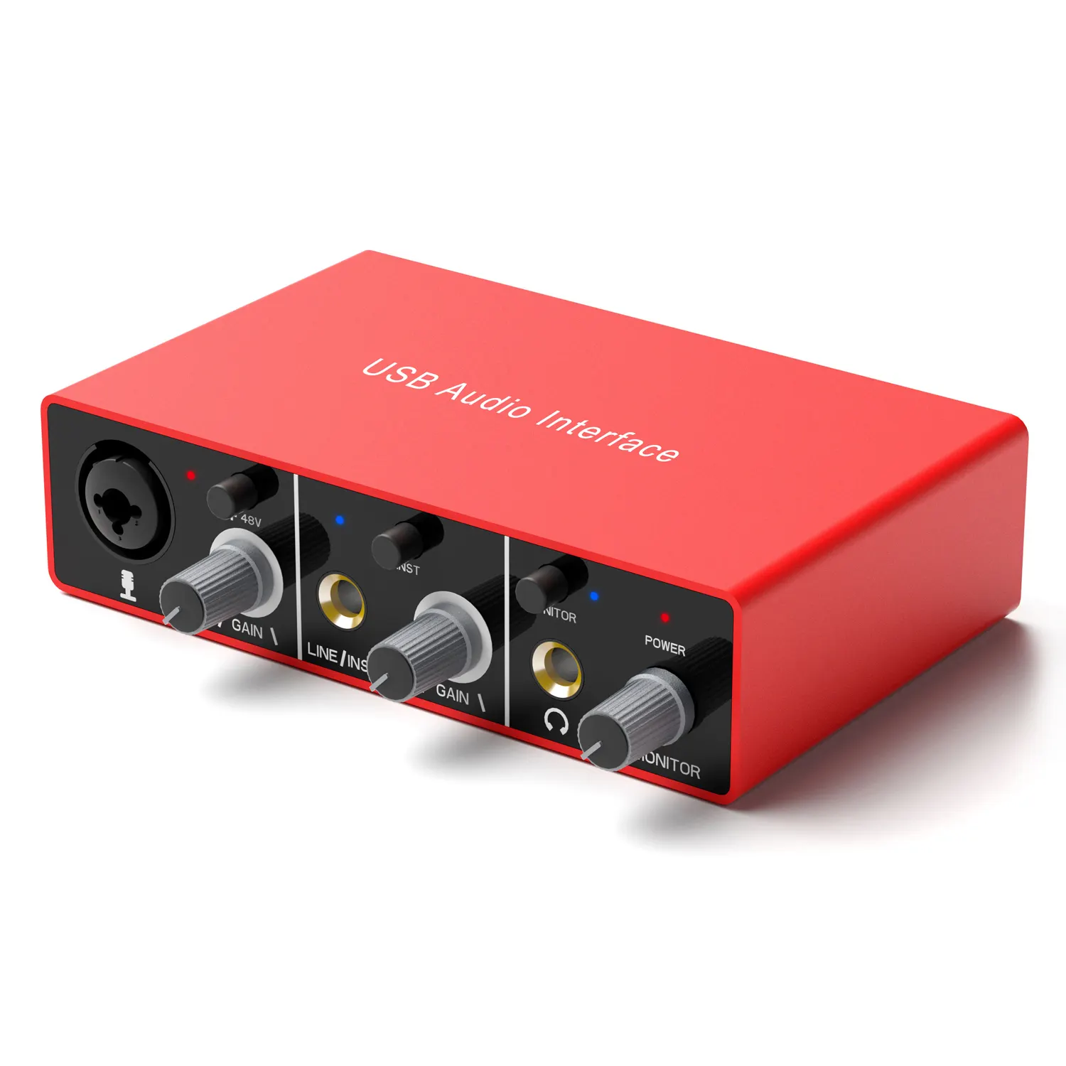 Micrófono XLR profesional de 192KHz, mezclador de Audio, grabación de estudio, interfaz de Audio USB, tarjeta de sonido Solo