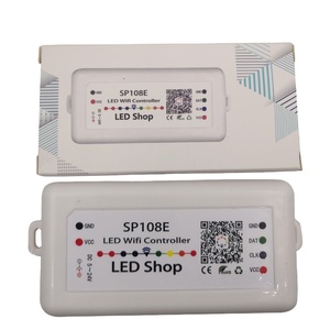 12 В SP108E беспроводной Wi-Fi светодиодный пиксельный контроллер Easy RGB ручной переключатель продукта с Bluetooth-приложением - Product Image 1