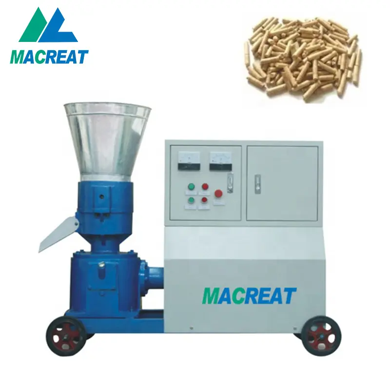 Macret – petite machine électrique à granulés de sciage de bois, granulés de riz plat, cosse de bois, mini machine à granulés, prix du granulateur