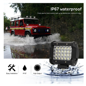 ไฟตัดหมอกสำหรับรถยนต์ทุกรุ่น,ไฟสปอตไลท์12V 24V Led บาร์4นิ้ว72W 24 Leds ไฟขับรถสำรองสำหรับรถยนต์ - Product Image 6
