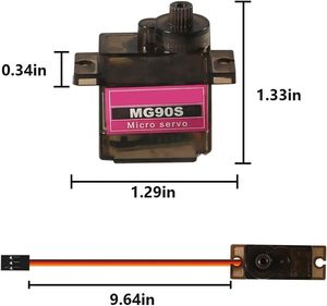 MG90S Micro 360 9G Motor Getriebe motor 9G Smart Robot Car Kompatibel mit Raspberry Pi Project - Product Image 5