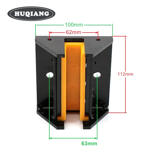 HQ医療用エレベーター補助レールガイド靴機械ルームレスエレベーターガイド靴100mm * 16mm 100mm * 10mm