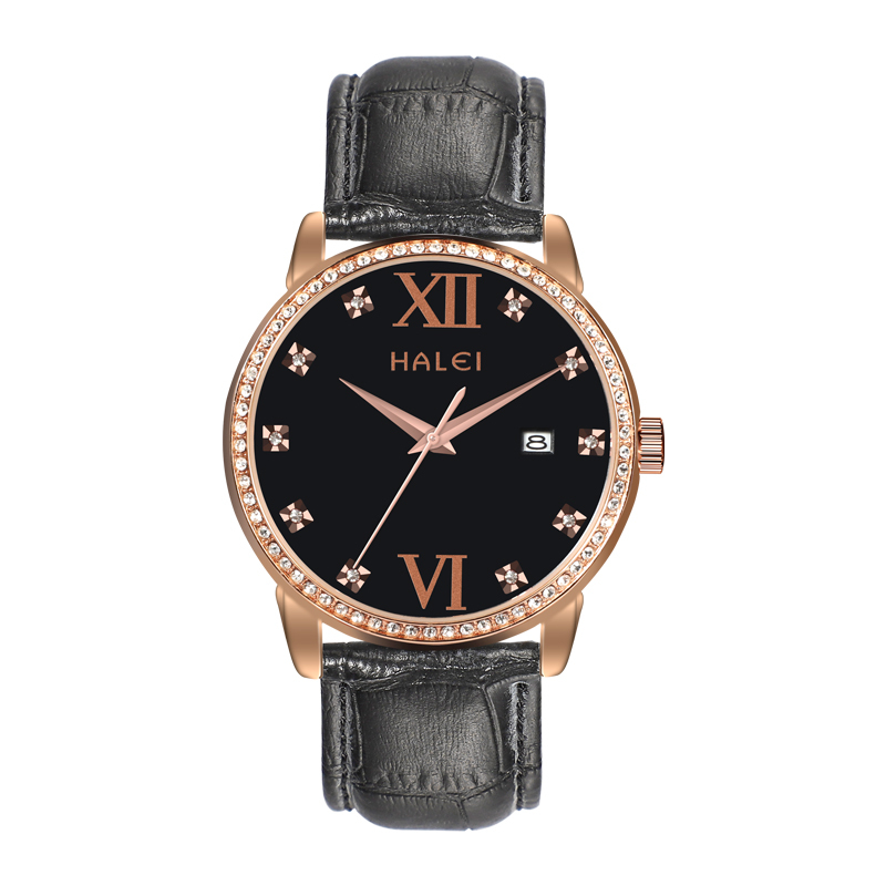 Black and Rose Gold