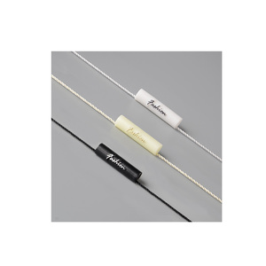 Custom 3d Embossed Brand Name Logo Garment Hangtag <strong>String</strong> <strong>Loop</strong> Plastic Seal <strong>Tag</strong> Sustainable <strong>Hang</strong> <strong>Tag</strong> <strong>String</strong> Lock - Product Image 2
