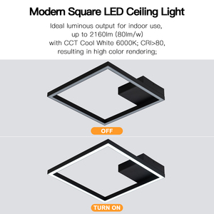 Sell Well New Type <strong>Led</strong> Square Line Simple Modern Style Ceiling Light 40*40 <strong>Cm</strong> 18w Ceiling Lamps for Sale - Product Image 4