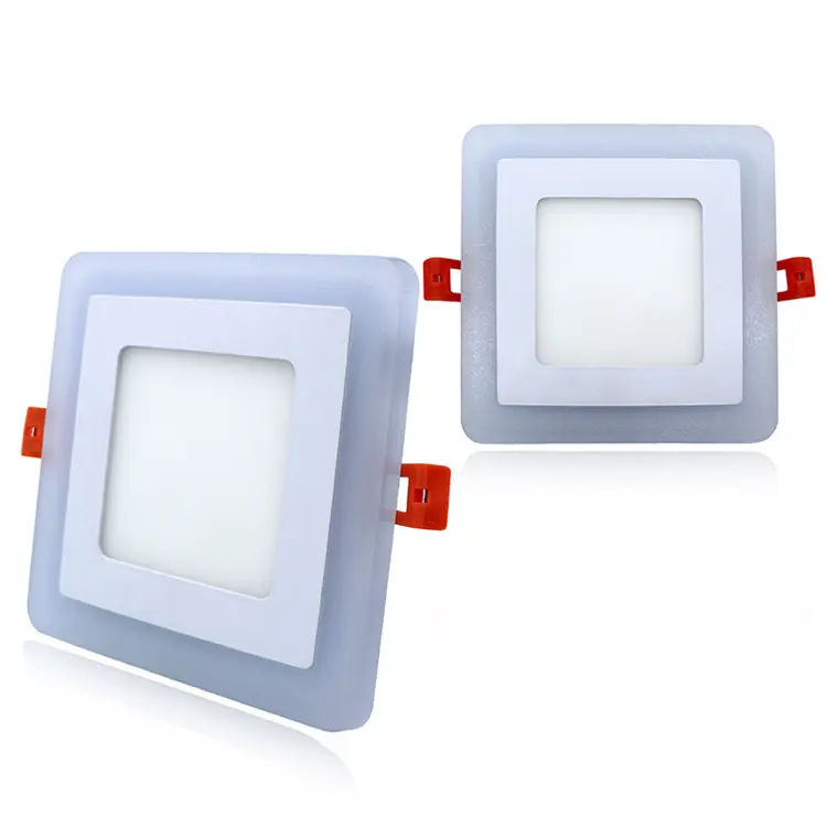 Ready to ShipIn StockFast DispatchCeiling indoor high-quality products embedded RGB lighting 3W round square LED bicolor panel lightsPopular