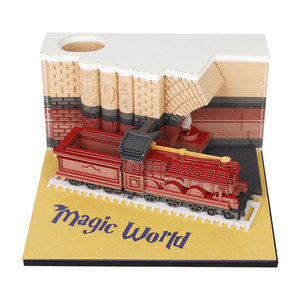 New Product 2025 Magic World <strong>Notepad</strong> <strong>Custom</strong> <strong>Design</strong> 3D Memo Pad Hary Potter <strong>Notepad</strong> Promotional Paper Carving Crafts <strong>Notepad</strong> - Product Image 1