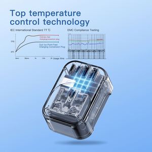 AU Socket Multi Adapter Converter Cargador de teléfono móvil Enchufe eléctrico Función de salida Control Toma de corriente Pared Usb - Product Image 5
