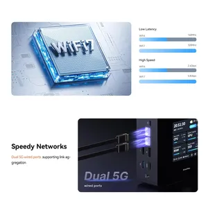 Great Mini PC X7 Ti Core Ultra 9 185Hデスクトップコンピューター1080Pカメラ/Wi-Fi 7/HD-MI 2.1 FRL/DP 2.0/USB4*2,4 x USB A Oculink 4X - Product Image 3