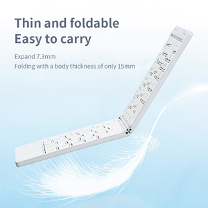 Compatibilidad multisistema Peso ligero Doble plegable Comodidad Teclas silenciosas Teclado pequeño Bluetooth inalámbrico recargable - Product Image 2