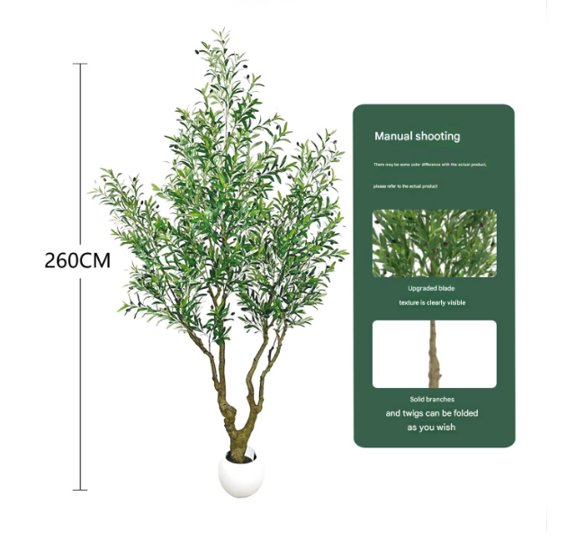 2.6m (augmentation de densité olive géante) pot noir