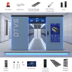 Dtvs 42U สำเร็จรูปโซลูชันการจัดเก็บข้อมูลในห้องทางเดินร้อนเย็น19นิ้วตู้วางอุปกรณ์คลาวด์ - Product Image 3