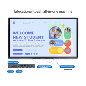 2025 Bán Buôn Điện Tử Android 65 75 86 98 Inch Bảng Thông Minh Giá Rẻ Bảng Điều Chỉnh Tương Tác Tường 40 Điểm Cảm Ứng Hiển Thị Cho Giáo Dục - Product Image 5