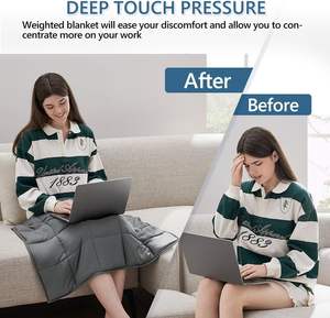 All-Season Adults Portable Travel Weighted Lap Pad Decken kühlung Kleine gewichtete Decken für Angst und Entspannung - Product Image 4