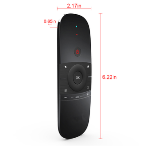 W1 Mini Air Mouse Android Recargable Inglés 2,4 GHZ Teclado inalámbrico Control remoto para Windows Android TV Box PC - Product Image 4
